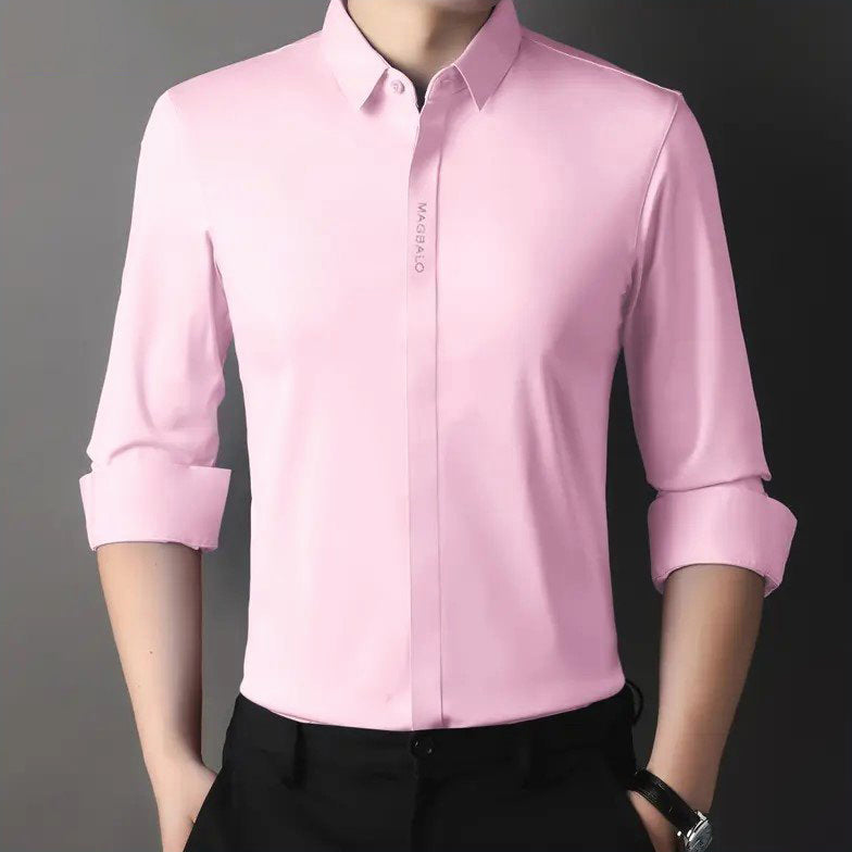 Magbalo®-Men's Solid Premium Cotton Shirt