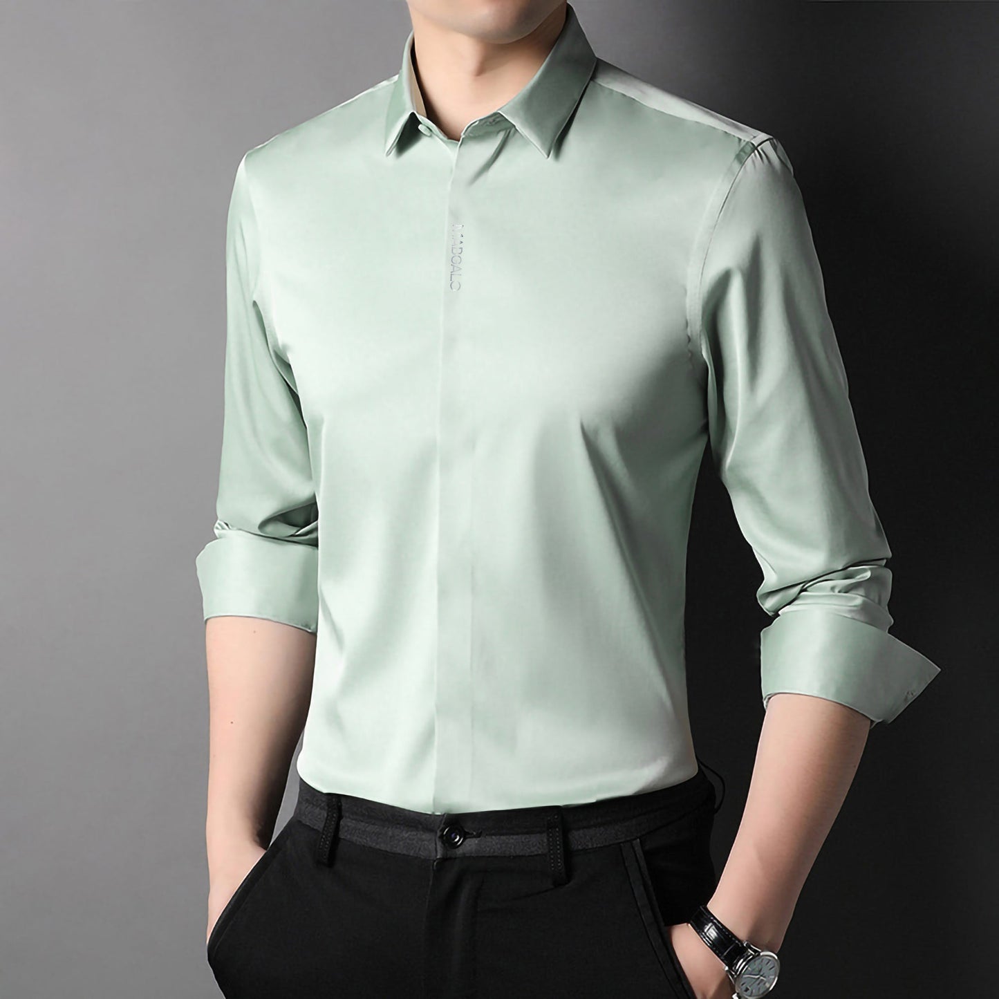 Magbalo®-Men's Solid Premium Cotton Shirt