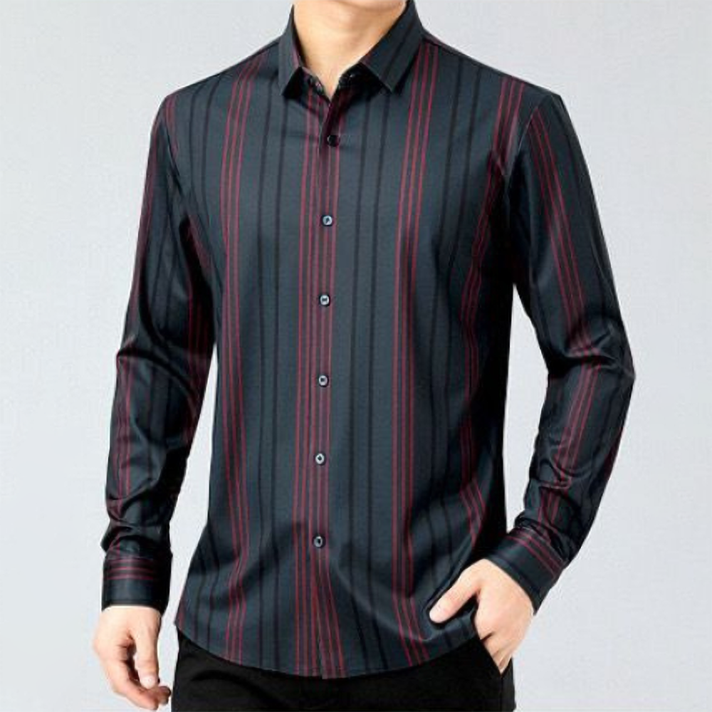 Holiday Stripe Cotton Full Sleeve Check Shirt (R LINE)