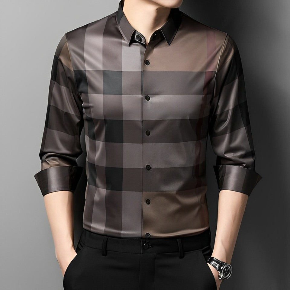 Earth Tone Classic Cotton Check Shirt (BB CHECK)