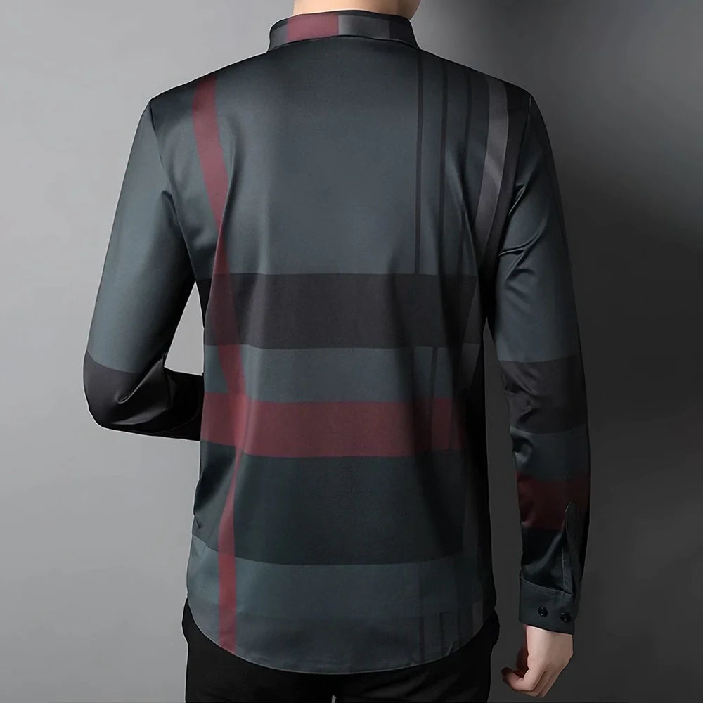 Crimson Edge Cotton Check Shirt (RBL)