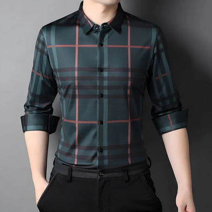 Forest Blossom Cotton Check Shirt (GBL)