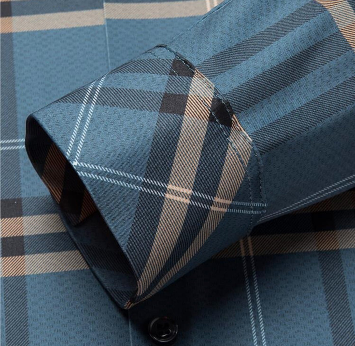 Azure Sky Cotton Full Sleeve Check Shirt (BLUEBOX)