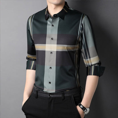 Forest Sunlight Cotton Full Sleeve Check Shirt (NEW GREEN)