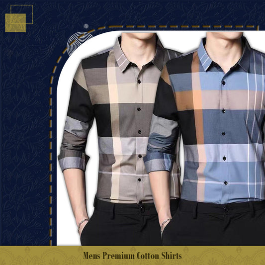 Pack of 2 ( Men's Premium Best Selling Cotton Shirts )[CGL+SOB]